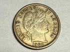 1906 BARBER silver U.S. dime. Original choice XF-AU. #q1