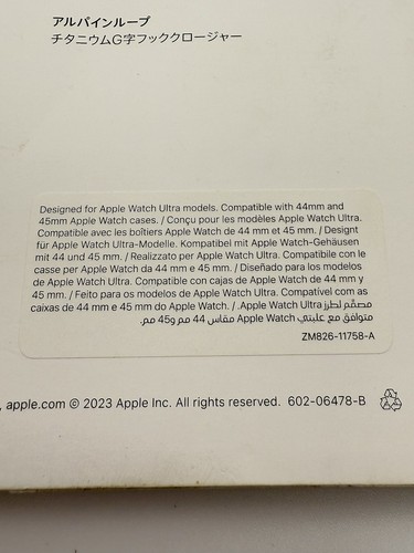 Bracelet Apple Watch boucle alpine (49 mm) bleu montre moyenne Ultra/Ultra2 neuf scellé - Photo 9 sur 9