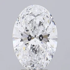 Loose CVD Diamond 0.40 Ct Oval , D Color, 4x5 mm, Clarity IF , Certified Diamond