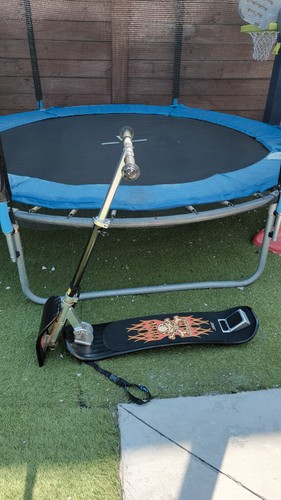 SnowJack Snow Scooter by SIG – Snowboard Style Upright Sled w/ Handlebars &...