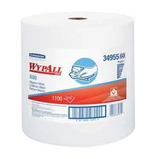 WypAll 34955 X60 Series Hydroknit 1 Ply Jumbo Roll Cloth (1100 Sheets)