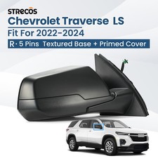Side Mirror For 2022-2024 Chevy Traverse Lswo Turn Signal Right Passenger 5pin