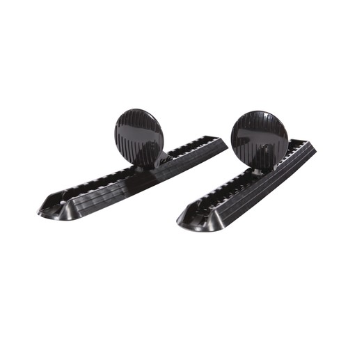 Adjustable Kayak Foot Brace/Pegs with Trigger Lock - Set of 2 - Black
