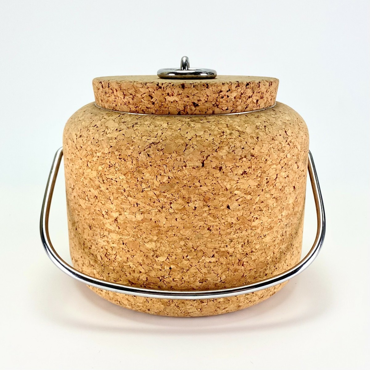 Vtg MCM Cork Ice Bucket Signe Persson Melin Boda Nova Sweden 