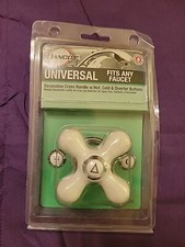 Danco Universal Decorative Cross Handle Fits any Faucet Hot, Cold Diverter New