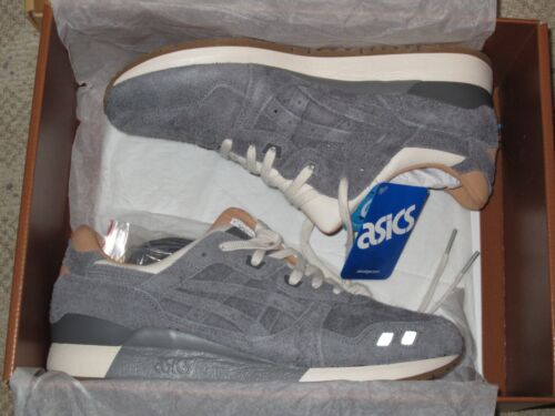 Packer J.Crew ASICS Gel Lyte III 3 1907 Colección Gamuza Carbón Talla 10 ¡NUEVO! - Imagen 4 de 10