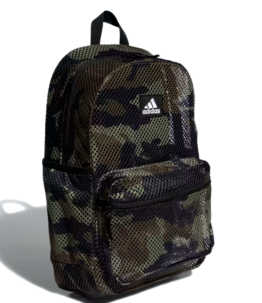 adidas black camo backpack