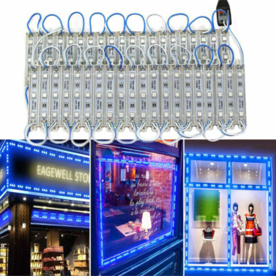 Super Bright IP65 Waterproof 5050 SMD 3 LED Module Light Sign Strip Lamp DC 12V