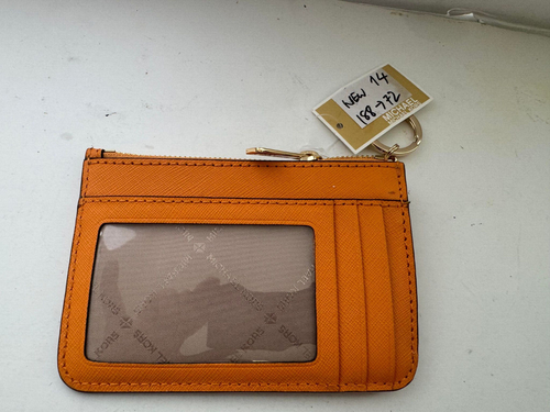 MK Jet Set Reise kleine Waben Leder Münzbeutel Geldbörse Ausweis $ 188 neu #14 - Bild 2 von 2