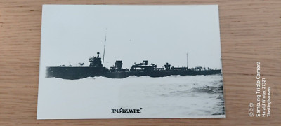 Foto Marineschiff HMS Beaver ca. 14x9cm