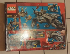 2012 LEGO MARVEL AVENGERS 6869 QUINJET AERIAL BATTLE LOKI THOR 100% COMPLETE