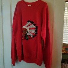 Vintage Pannill Navajo Crewneck Sweatshirt XL TextureEmbroidered Native American