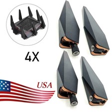 4 PC SMA Female Dual Frequency Omnidirectional Antenna For ASUS GT-AC5300 Router
