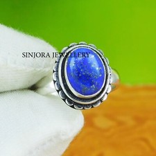 Lapis Lazuli Gemstone 925 sterling silver handmade Gift Ring US size 5 to 13