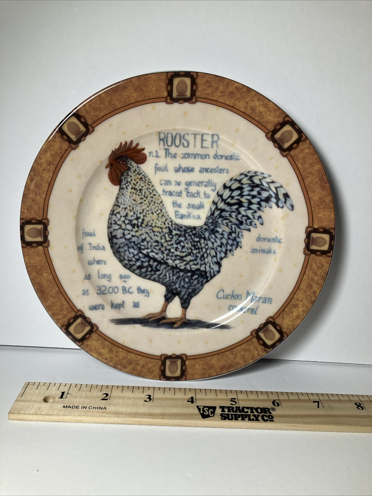 Rooster Dessert Salad Henriette Porcelain Collection