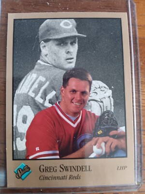 GREG SWINDELL REDS 1992 STUDIO BY LEAF BASEBALL CARD #30