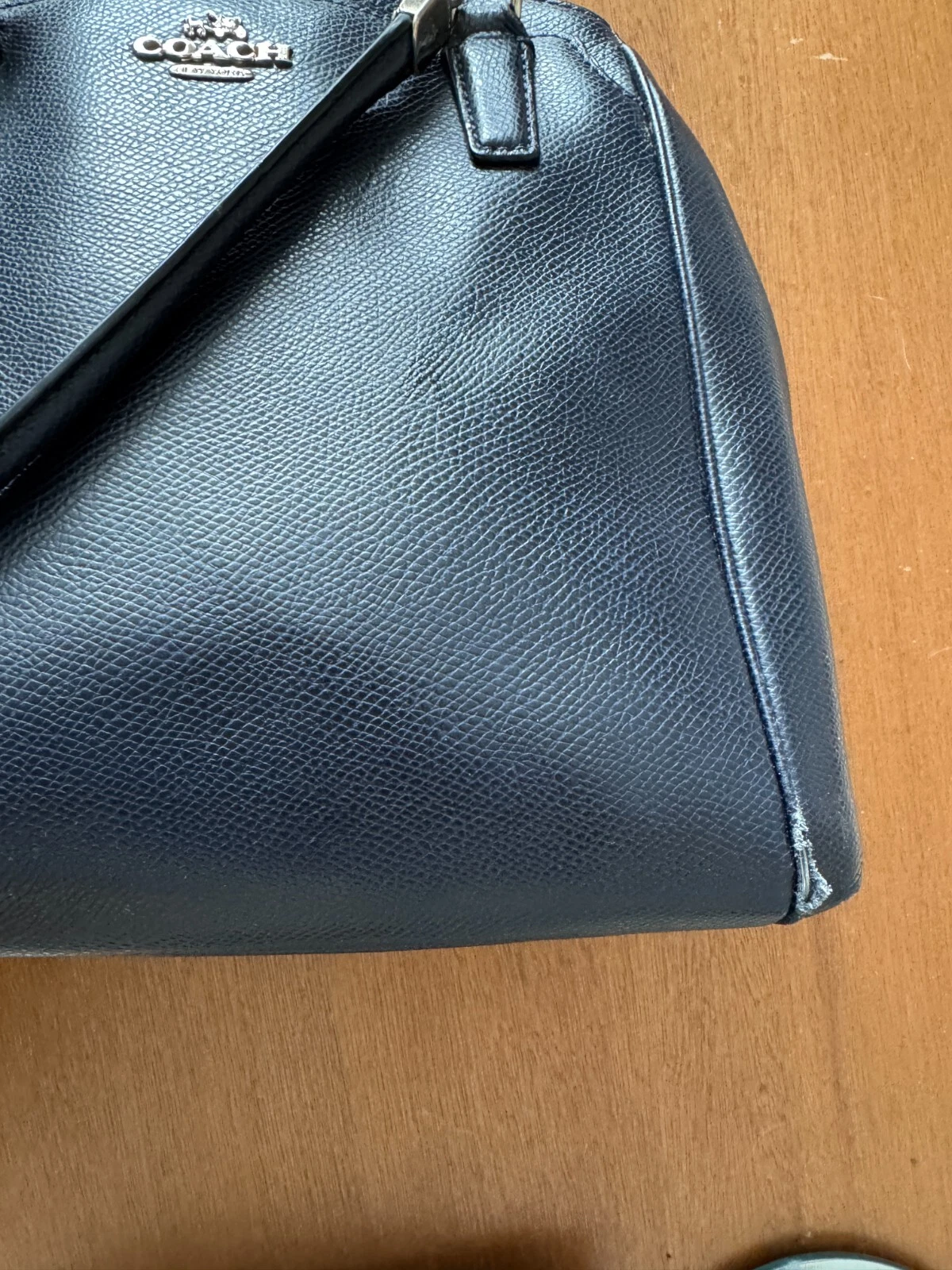 Coach F34663 Minetta borsa a mano in pelle blu notte borsa a tracolla blu navy