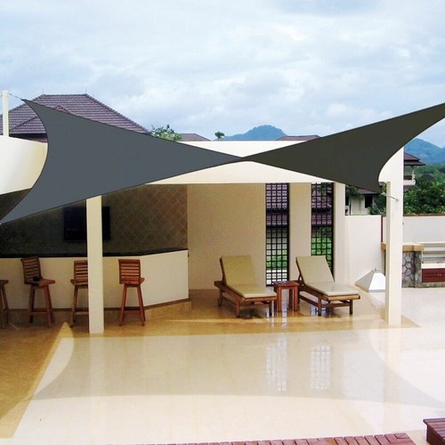 Tenda a vela QUADRATA ombreggiante telo sole ombra giardino PARASOLE 3 4 5 mt - Foto 21 di 106
