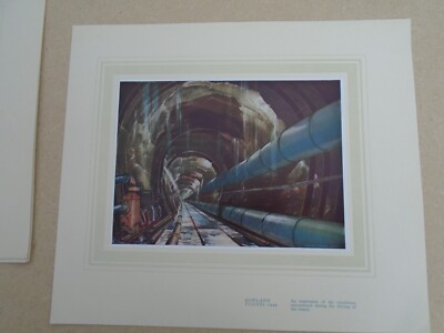 Bowlandtunnel Tiefbau 1950 Ära Druck K Vintage