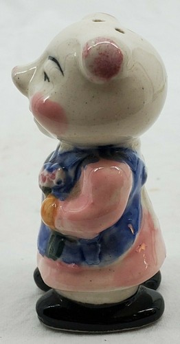 VINTAGE Figural Mole Ceramic Salt Shaker Made In Japan Original Cork Included - Picture 4 of 10