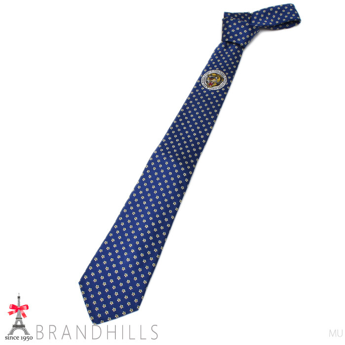 Gucci Tie GG Tiger Emblem Blue Tip Width 7cm Almost Silk Gucci Tie GG Tiger Emblem Blue Tip Width 7cm Almost Silk