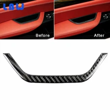 Carbon Fiber Door Armrest Storage Box Frame Cover Sticker For BMW X3 X4 2011-16