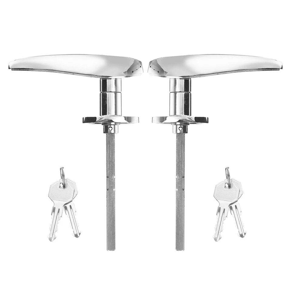 2X Outside Locking Door Handles & 4 Keys Chrome For Model 18 Model 40 1932-1934 - Imagem 2 de 4