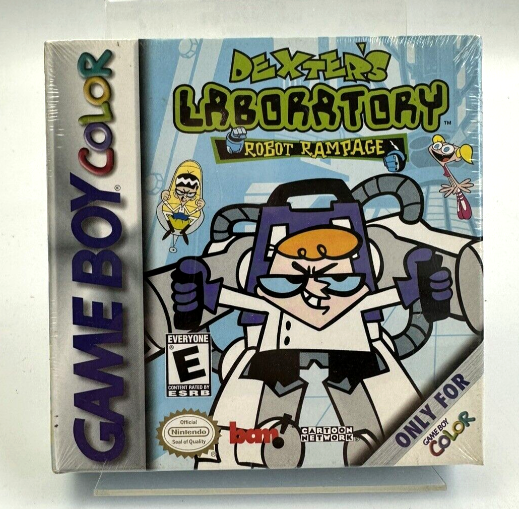 GBC Dexter’s Laboratory Robot Rampage, New And Factory Sealed