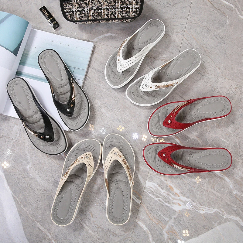 Thong slippers with arch support sale