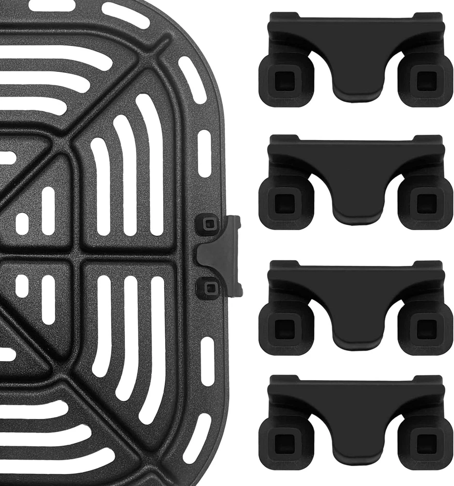 Air Fryer Rubber Bumpers, 4 Packs Replacement Parts for Black Air Fryer Rubber Bumpers, 4 Packs Replacement Parts for Black