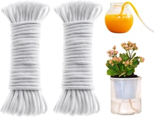 ORIMERC 100 Feet 1/4 Inch Self Watering Rope Capillary Wick Automatic Waterer fo