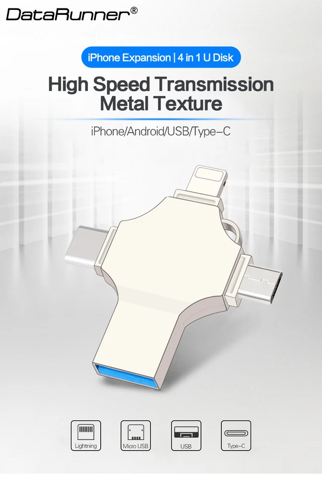 USB 128GB Flash Drive Type C 512 Memory Photo Stick for i Phone Android iPad Lot - Image 3 of 4