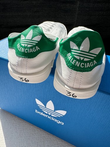 BALENCIAGA x ADIDAS Stan Smith Gr.36 'OPTICAL - WHITE/GREEN' NEU & OVP - Bild 2 von 5