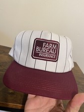 Vintage Farm Bureau Insurance Hat Patch Trucker Embroidered Cap