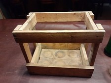 antique syphon seltzer bottle crate