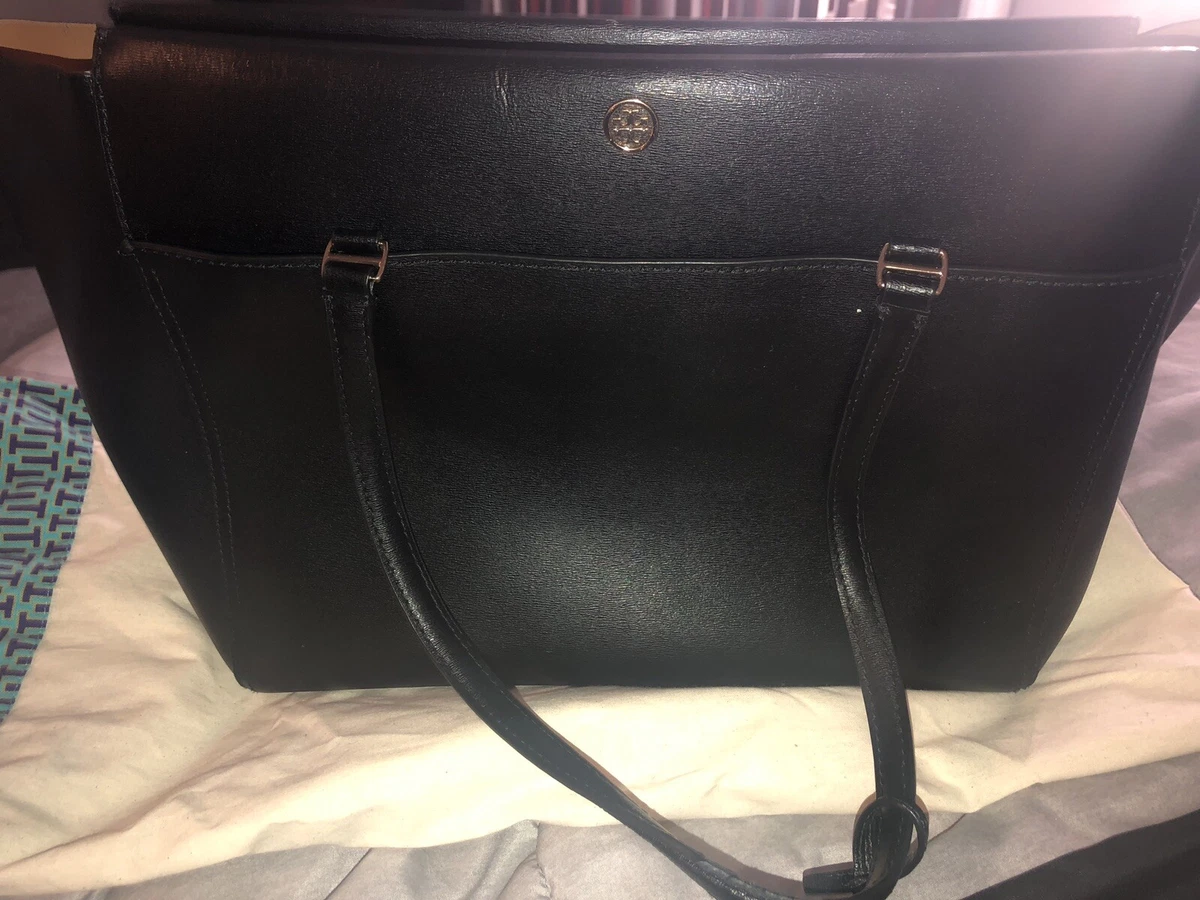 Tory Burch Brown Leather Large Parker Tote Tory Burch