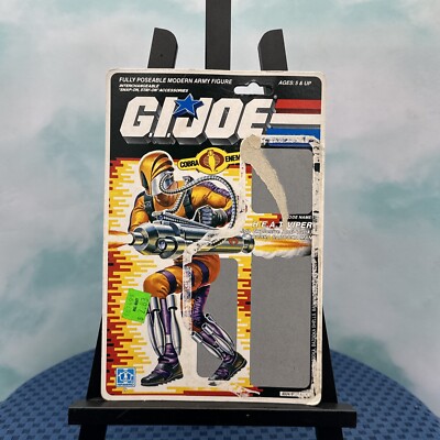 Vintage GIJOE 1988 H.E.A.T VIPER 100% Full Card G I joe Cobra