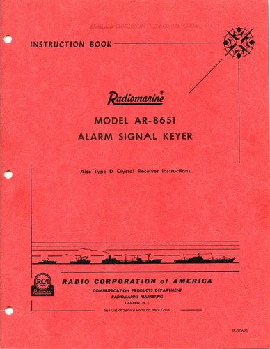 RADIOMARINE Ship's Emergency Distress Automated Morse Keyer - RCA Type AR-8651 - Picture 11 of 12