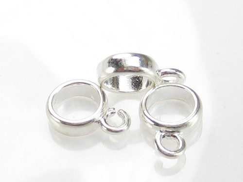 Pack of 2 CHARM CARRIERS dangle-holder-bail 925 sterling silver - Picture 8 of 8