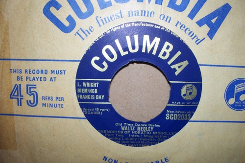 HARRY DAVIDSON, WALTZ MEDLEY, COLUMBIA RECORDS 1954 MINT