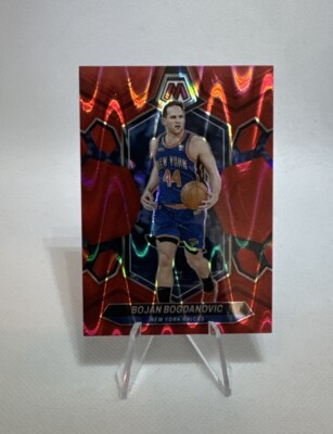 2023-24 Panini Mosaic BOJAN BOGDANOVIC Red Seismic Prizm Parallel, #'d /299!