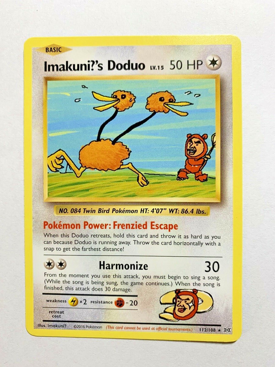 IMAKUNI?'S DODUO - *Secret Rare* - Evolutions Set 112/108 - Pokemon - NM/M