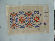 Sticken Anleitung MARGARETE Trachten Borte Bord&uuml;re alt Tapisserie antik MEZ