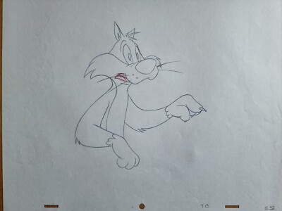 WARNER BROS Animation Kunst Produktion Zeichnung SYLVESTER die Katze #121