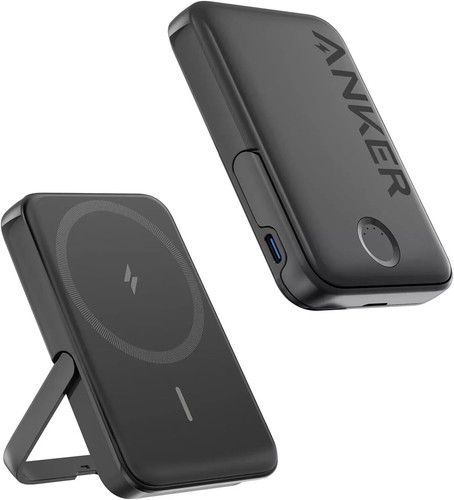 Anker MagGo Magnetic Power Bank iPhone Wireless Battery Kickstand 5000mAh 2-Pack