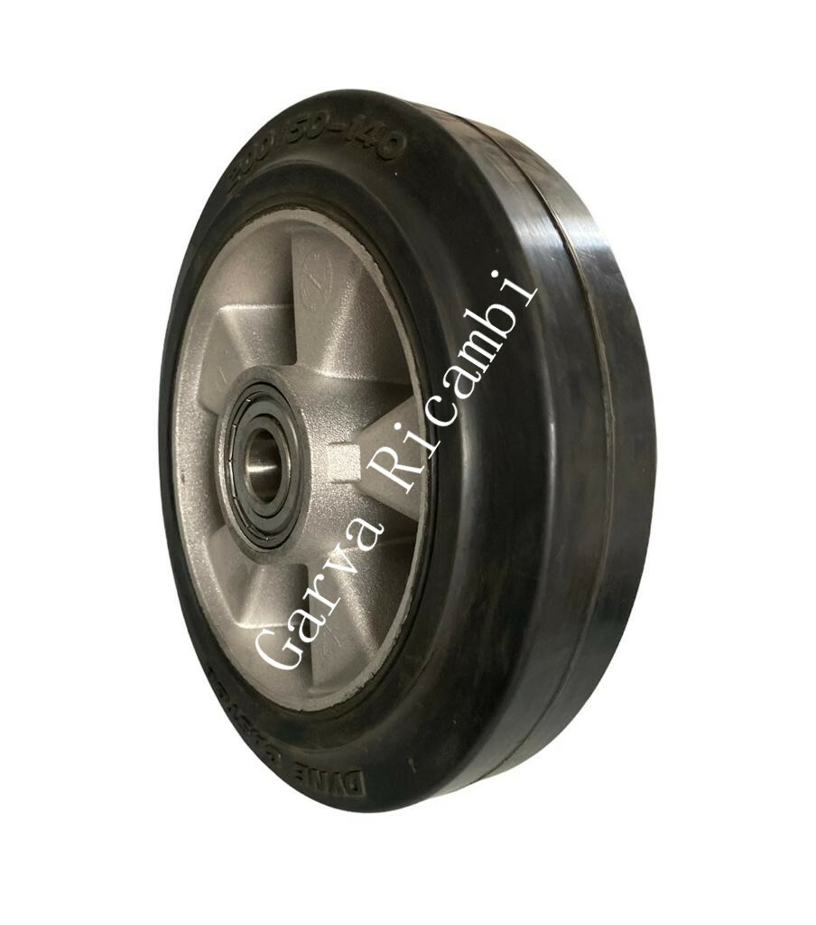 4 Ruote In Nylon 50mm - Con Cuscinetto, Larghezza 20mm, Foro 10mm