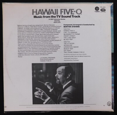 Hawaii Five-0 Soundtrack - Morton Stevens - Original Vinyl Album