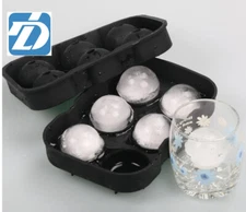 6 Large Ice Balls Maker Ice Cube Tray Sphere Round Cocktails Molds Whiskey 