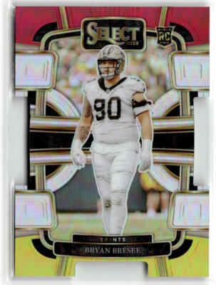 Bryan Bresee 2023 Panini Select #72 Red and Yellow Prizms Die Cuts