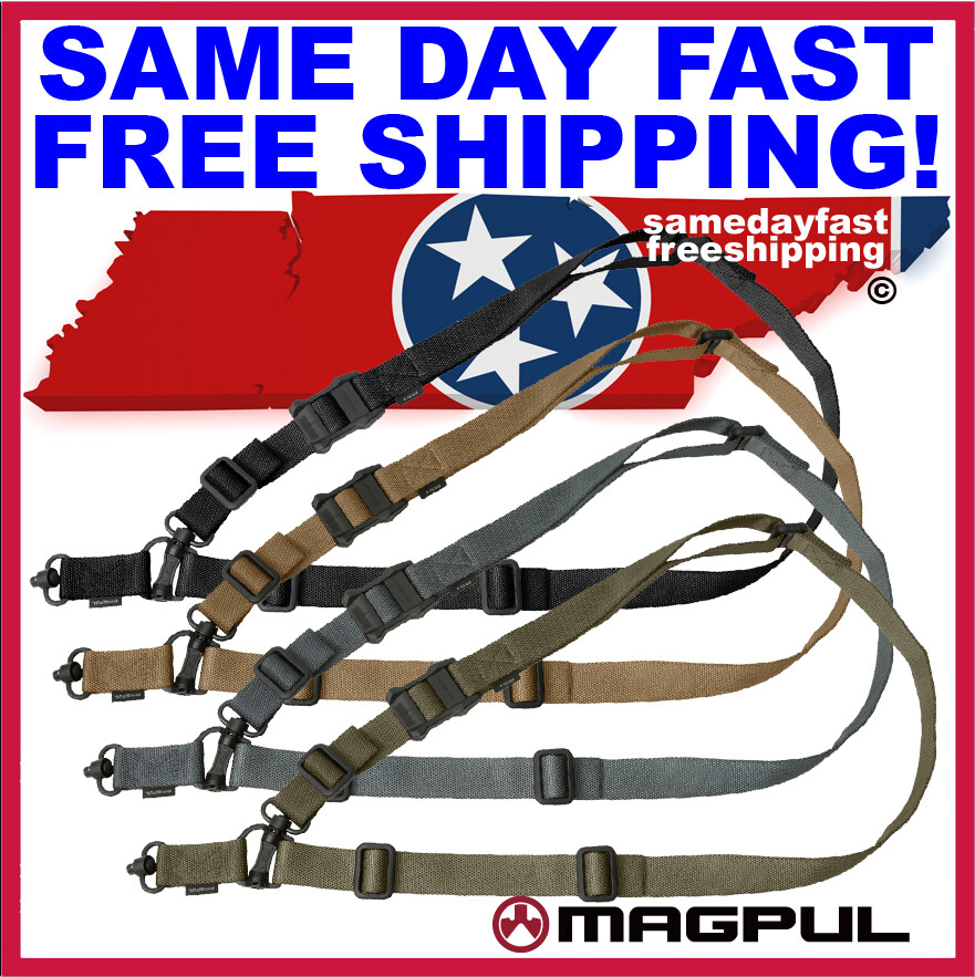 Magpul MS4 DUAL QD Multi-Mission 2 Point Sling MAG518-BLK-COY-RGR